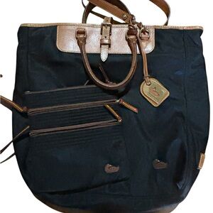 Dooney & Bourke Nylon Editors Tote + North South triple zip Crossbody bag NWOT